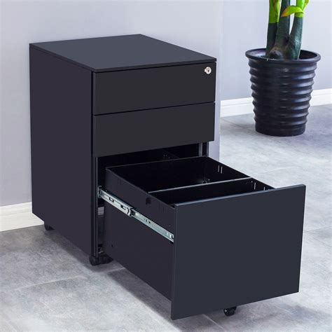 rolling steel filing cabinet|rolling cabinet three drawer storage.